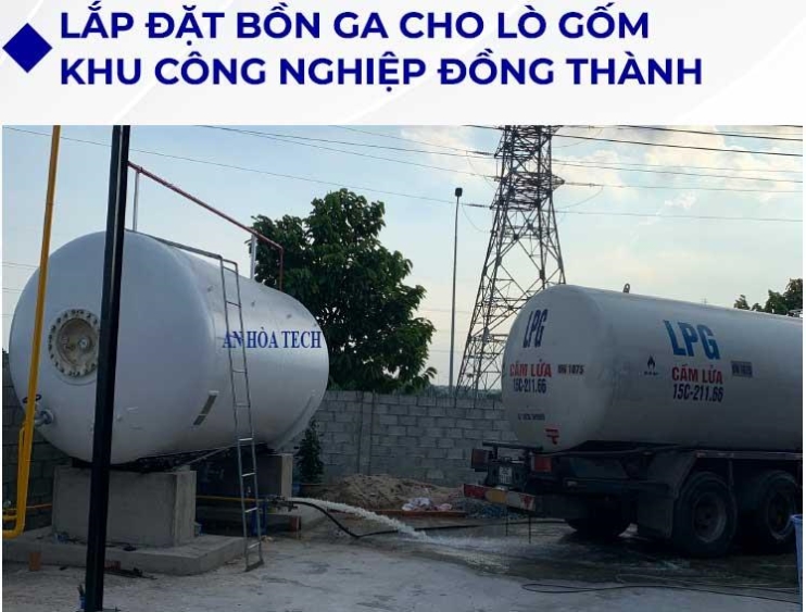 Lắp đặt bồn gas LPG 10 tấn 20 tấn 30 tấn 50 tấn và 100 tấn